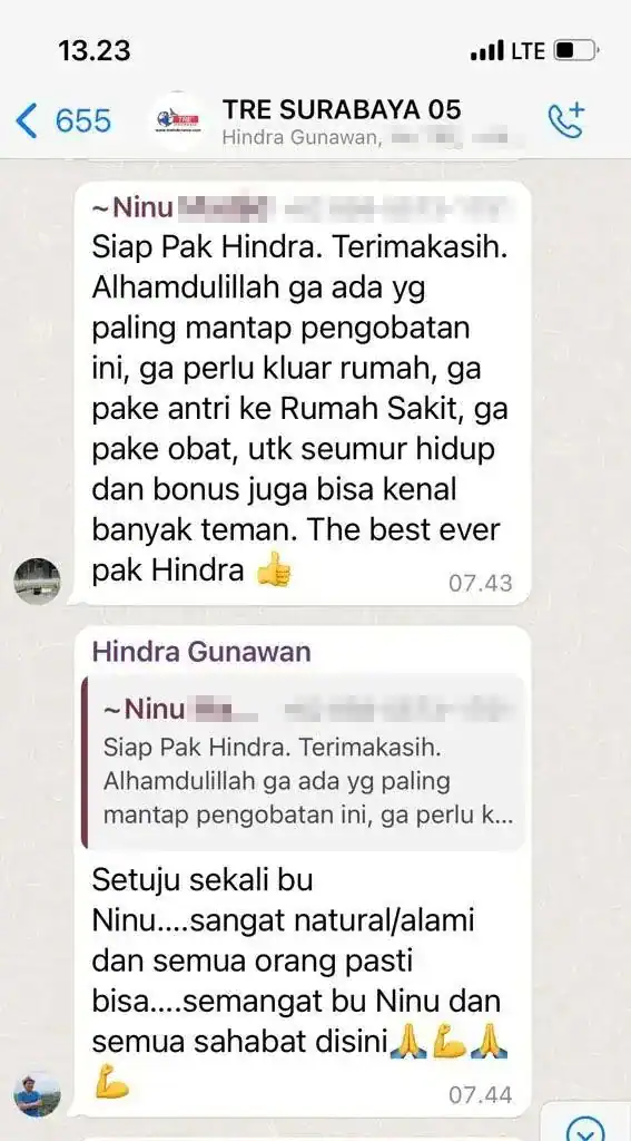 Testi WA TRE Indonesia 2